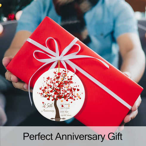25th Anniversary Ornament Gift